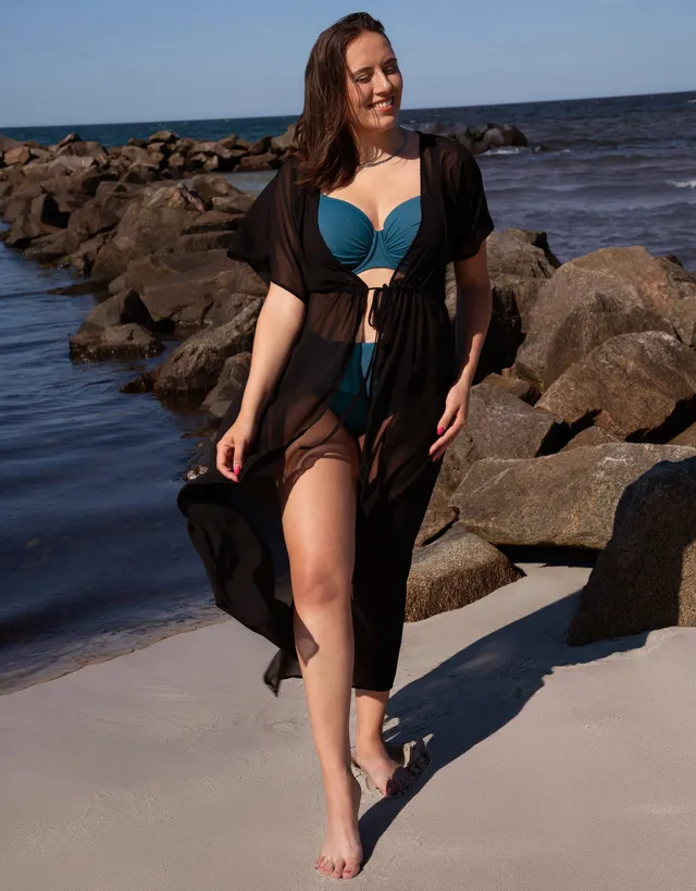 sugarshape-cozy-sheer-kleid-transparent-schwarz-130cm image 1