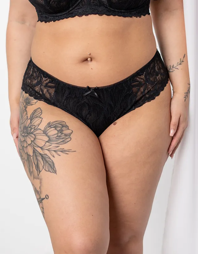 sugarshape-cariba-panty-spitzenslip-schwarz-mit-schleife image 1