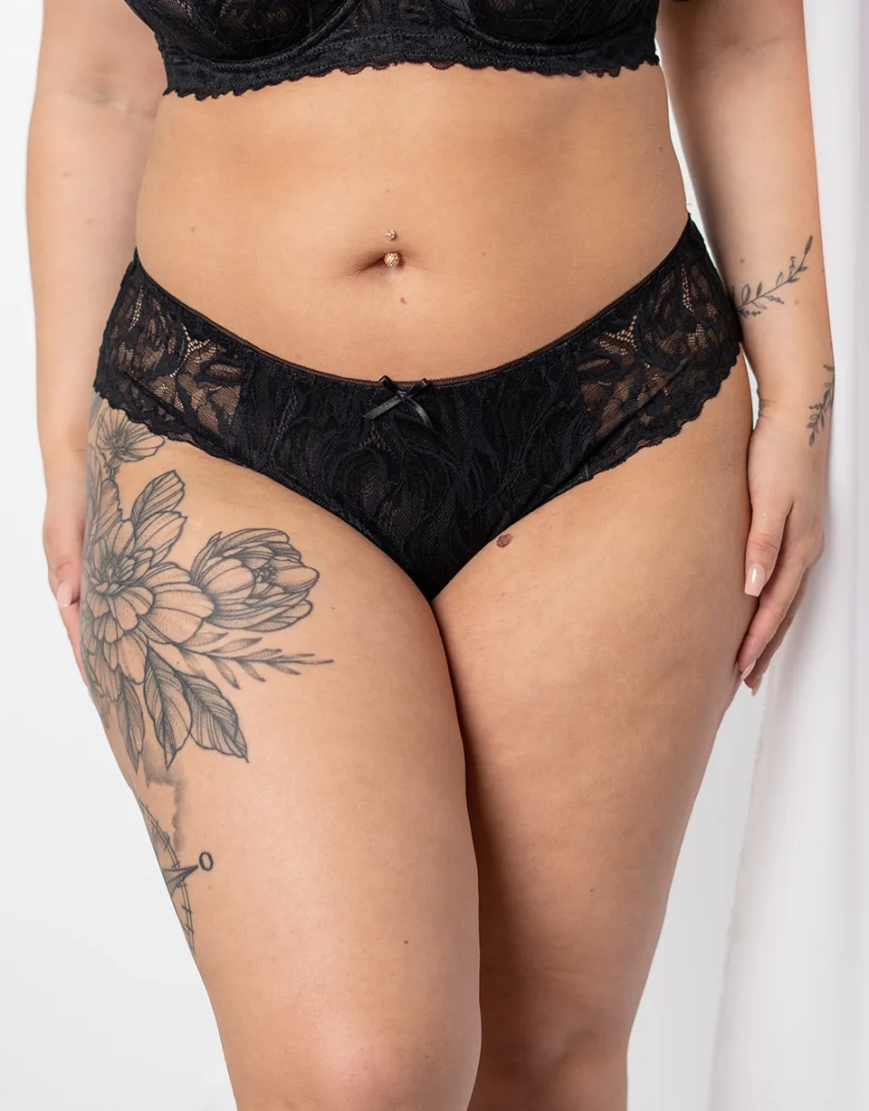 sugarshape-cariba-panty-spitzenslip-schwarz-mit-schleife image 1