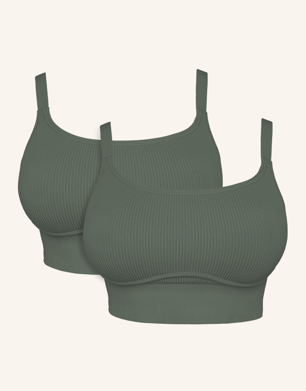 sugarshape-freeda-bustier-set-2x-olive-nahtlos-gr-70d image 1