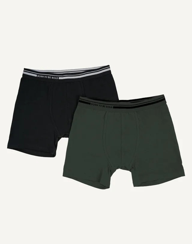 sugarshape-basic-boxershorts-set-2x-olive-black-white image 1