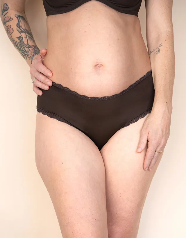 sugarshape-basic-panty-mocca-spitzen-slip image 1