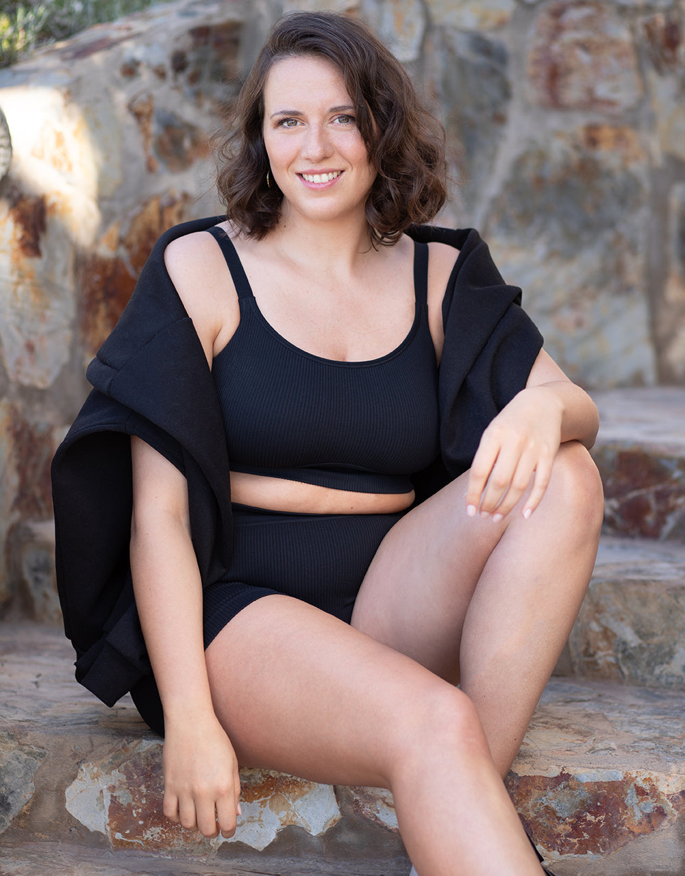sugarshape-freeda-high-waist-shorts-black-nahtlos-gr-36-56 image 5