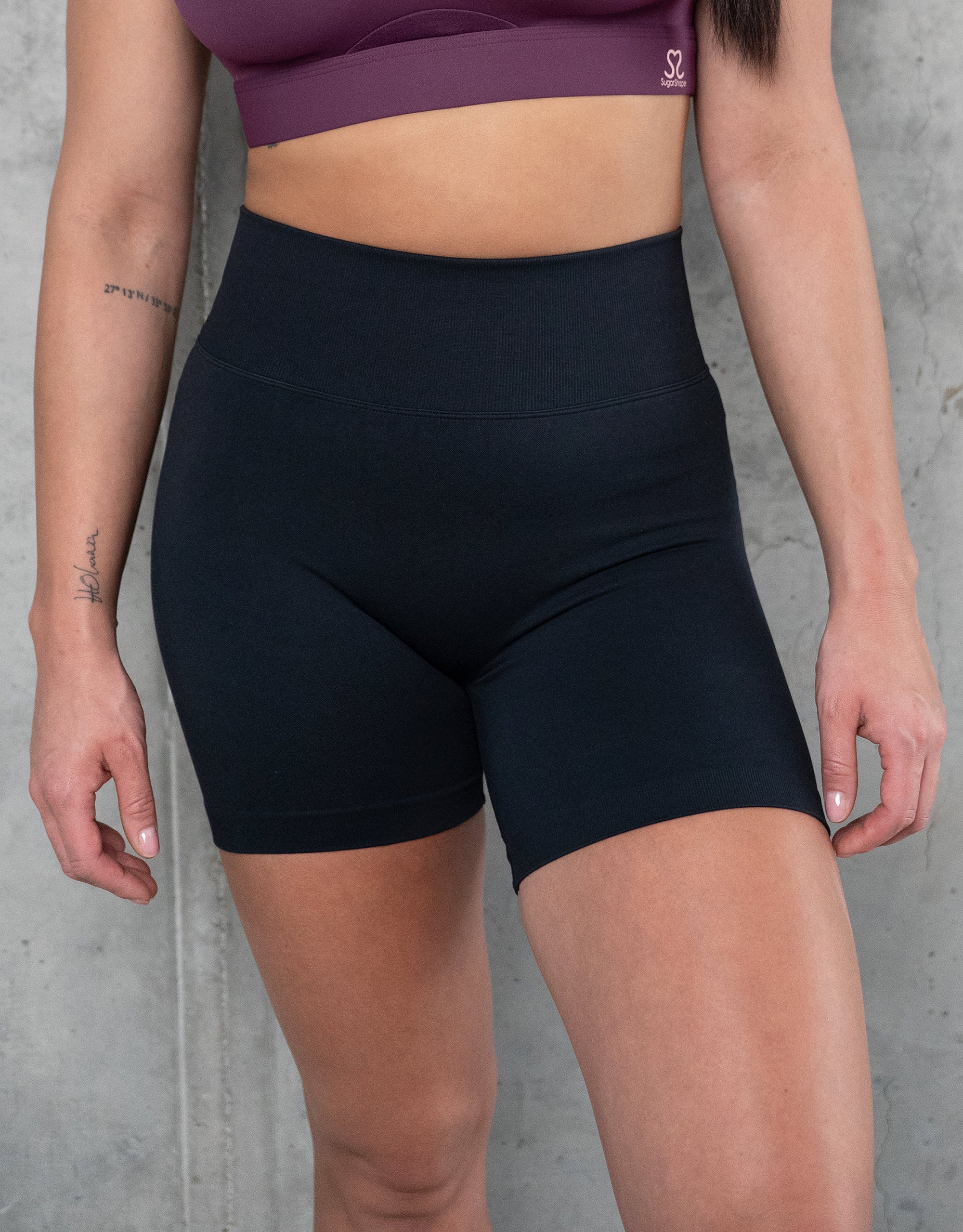 sugarshape-shapey-high-waist-shorts-black-scrunch-nahtlos image 2