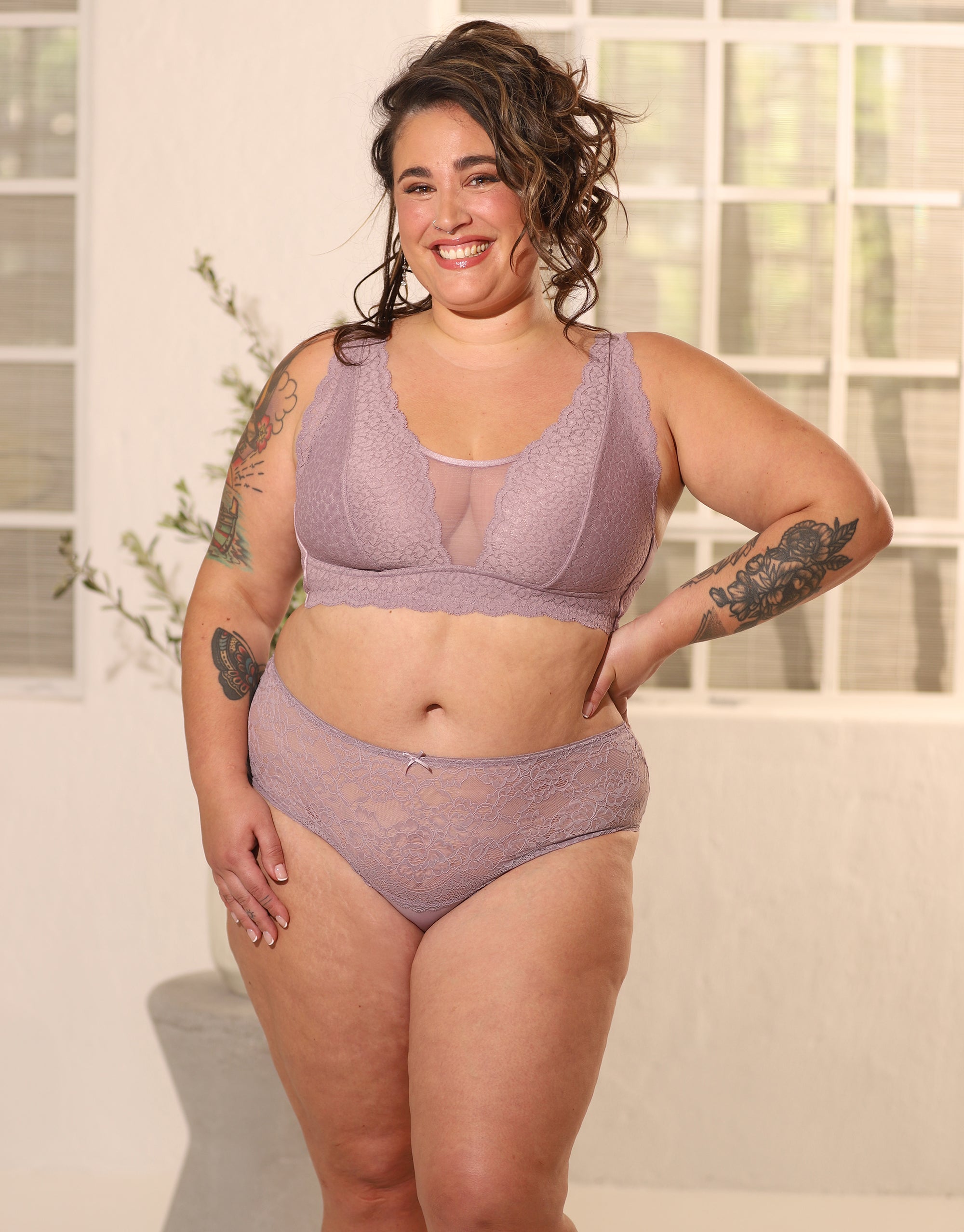 sugarshape-lace-basic-high-panty-slip-violetgrey-spitze image 3