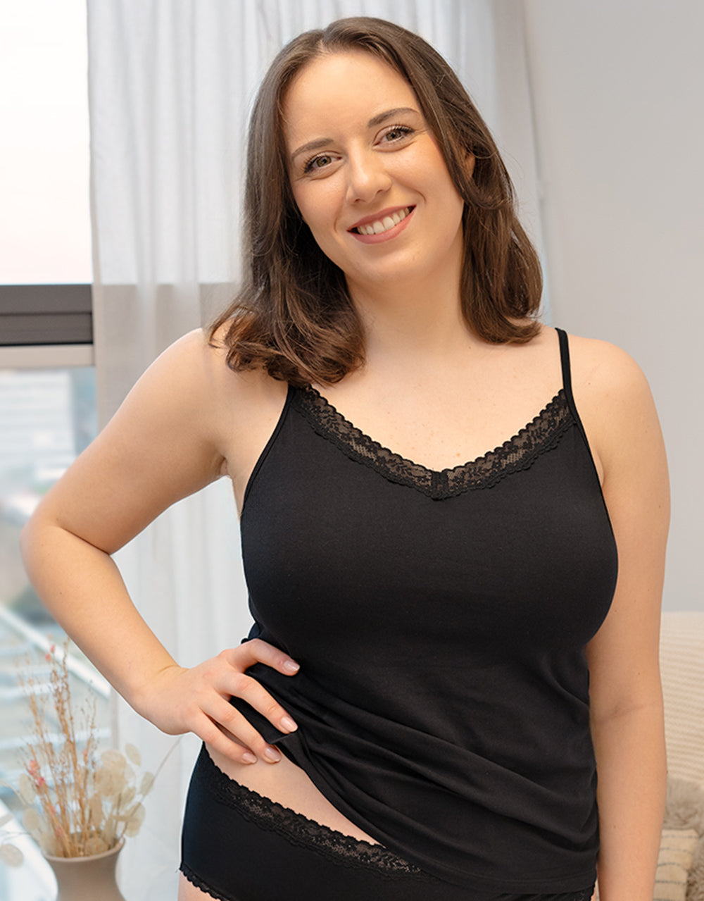 sugarshape-lace-basic-top-cotton-lace-top-schwarz-baumwolle image 2