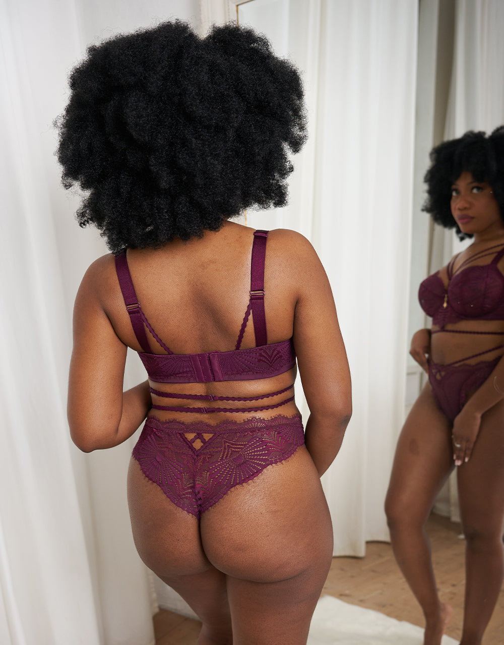 sugarshape-lilou-wine-string-slip-weinrot-mit-straps image 7