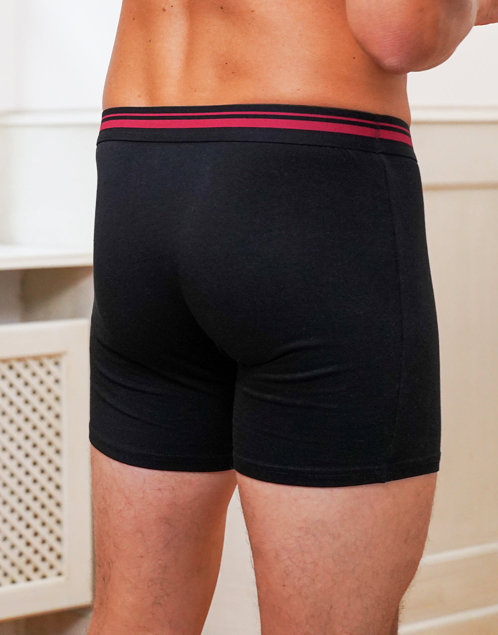 sugarshape-basic-boxershorts-black-bordeaux-baumwolle image 2