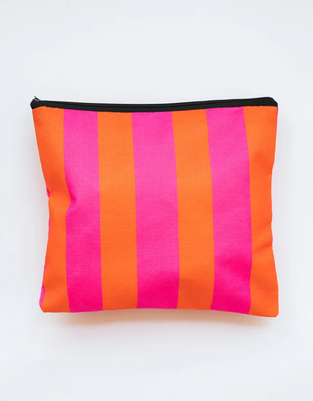 sugarshape-kosmetiktasche-streifen-orange-pink-sommer image 1