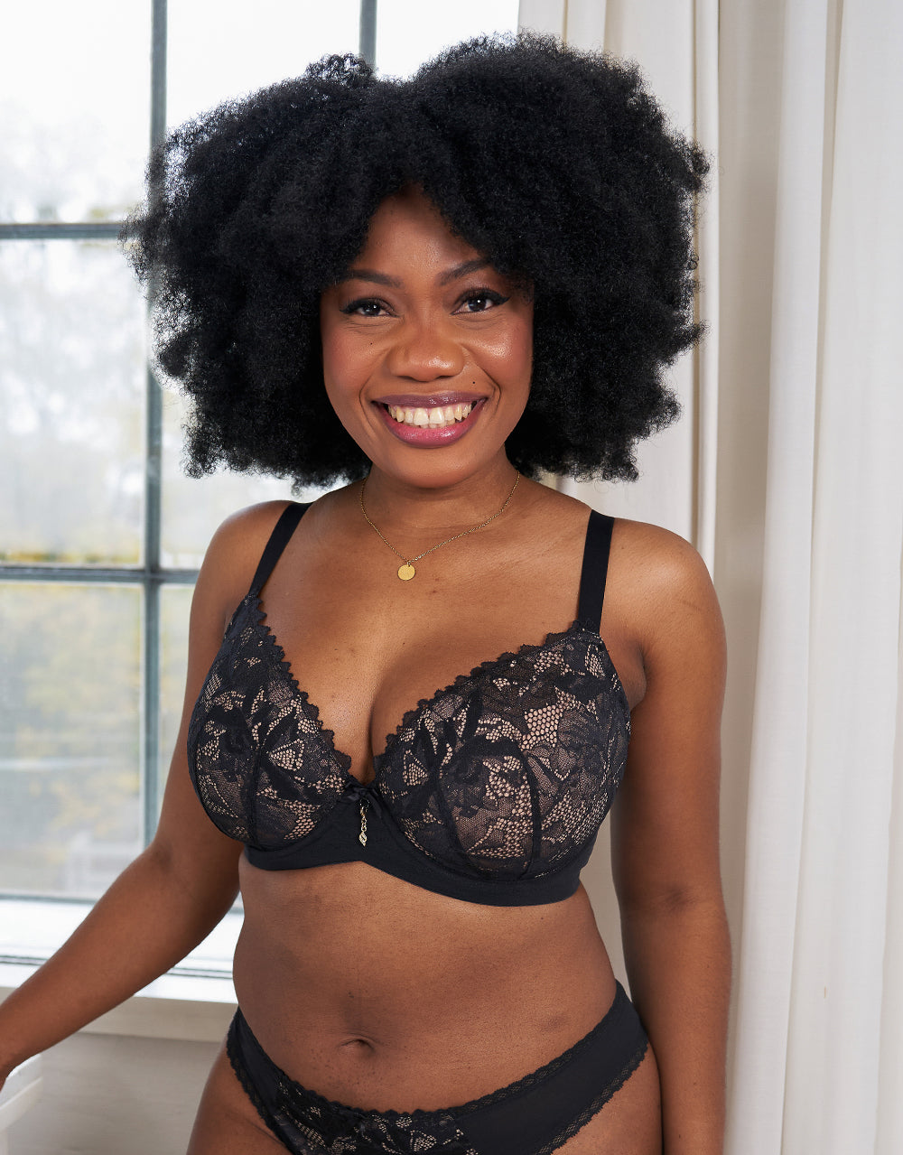 sugarshape-vienna-plunge-bh-black-beige-two-tone image 2