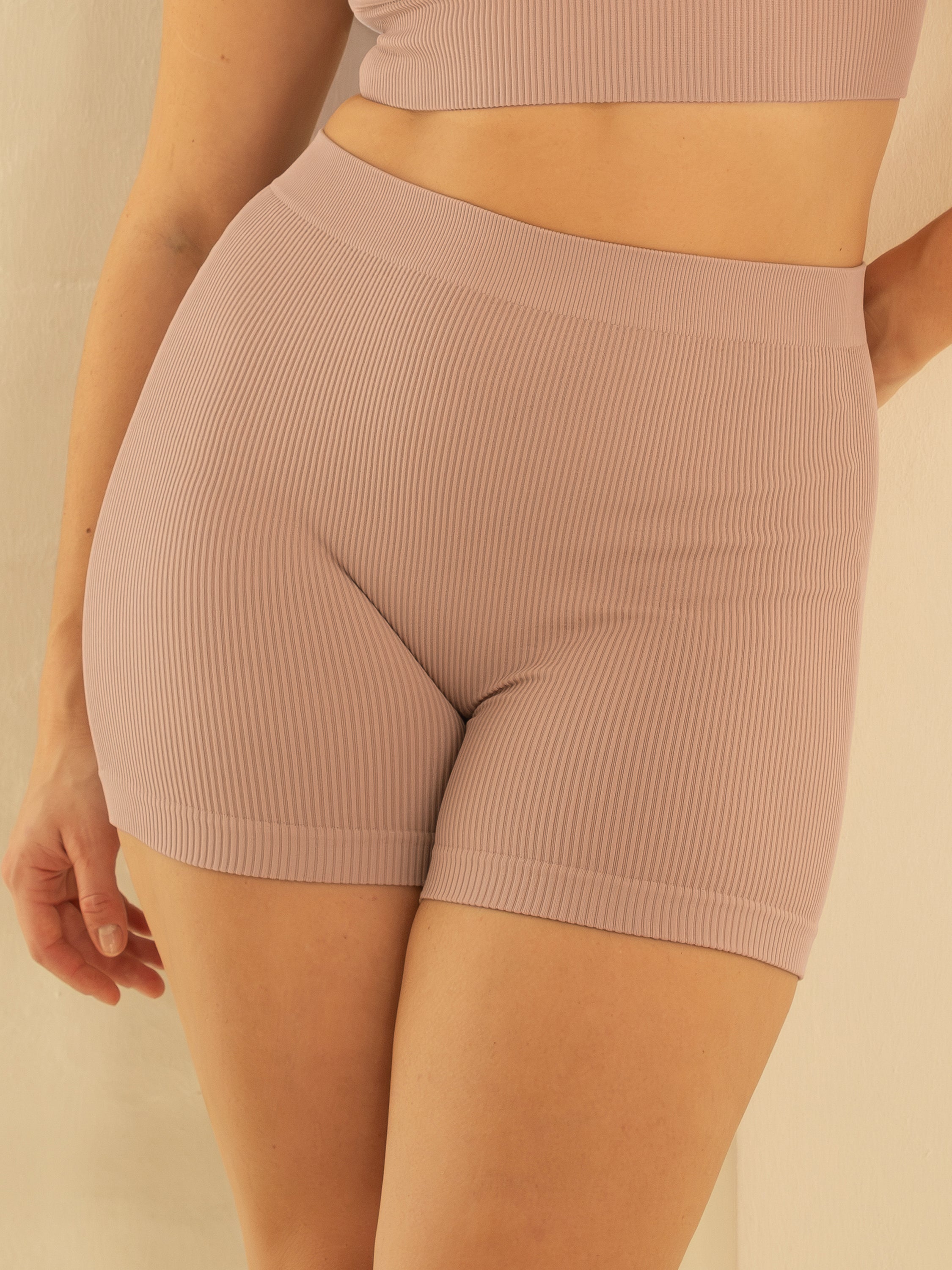sugarshape-freeda-high-waist-shorts-2er-olive-taupe image 2
