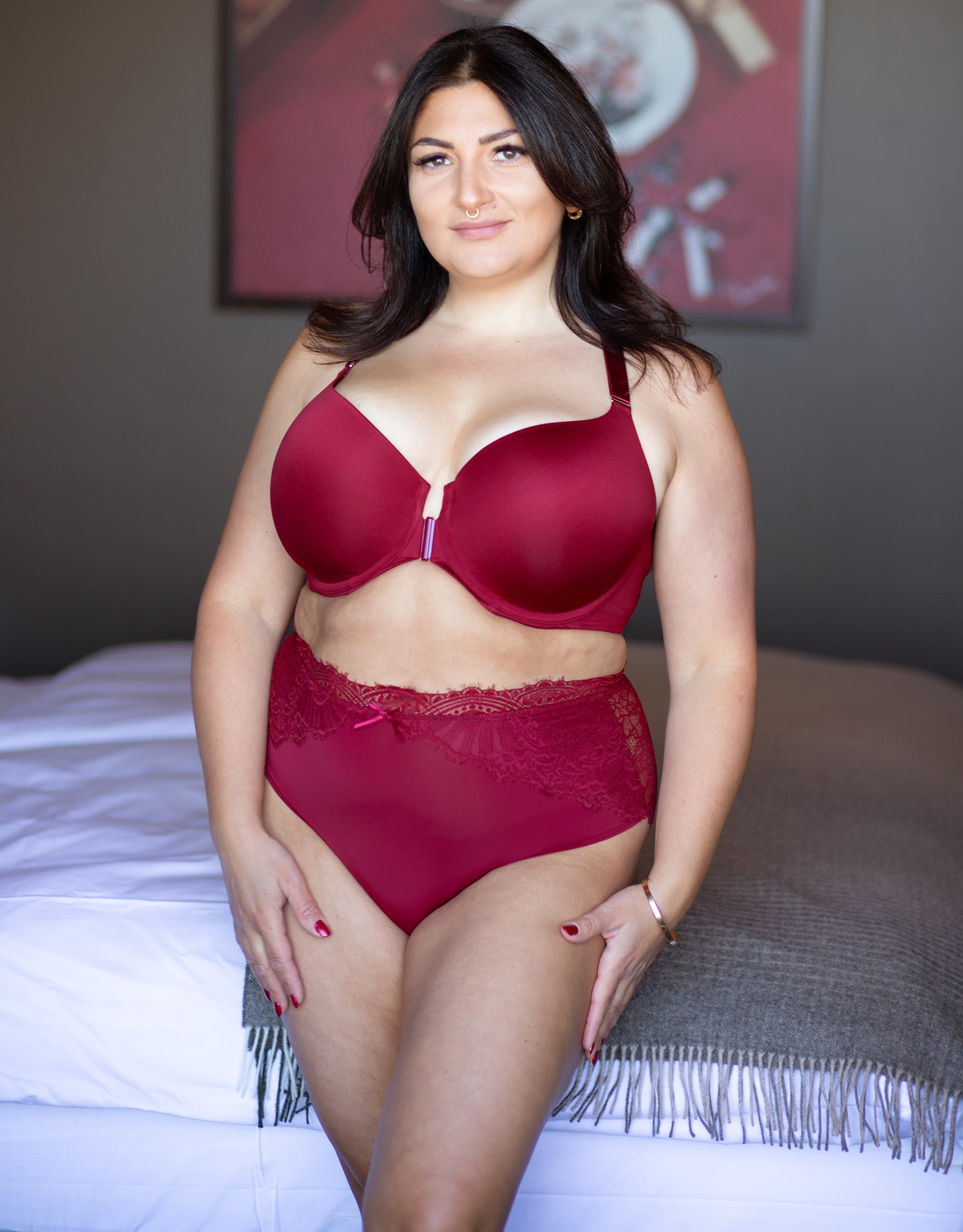 sugarshape-pure-luxe-vorderverschluss-bh-bordeaux-glatte-cups image 6