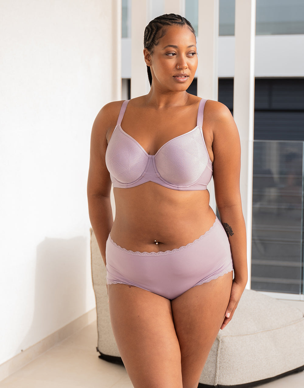 sugarshape-basic-high-panty-violetgrey-slip-hoher-schnitt image 7