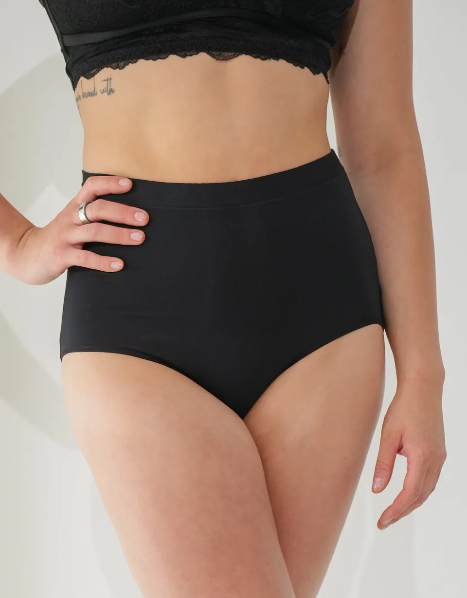 sugarshape-cozy-basic-high-waist-panty-black-modal image 1